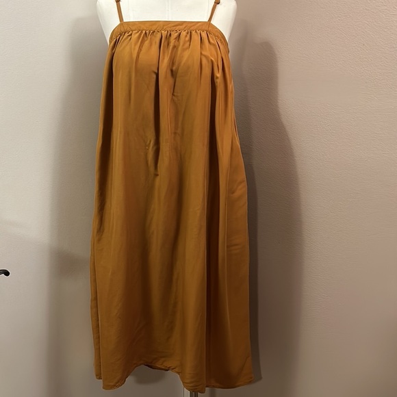 A New Day Khaki/ Burnt Orange Tank Dress size XS - Picture 10 of 11